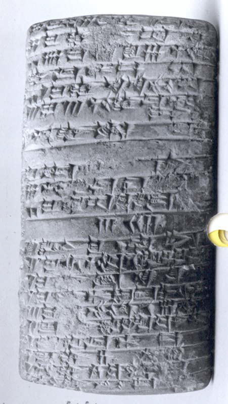 One face of the Weld-Blundell Prism, the most complete copy of the Sumerian King List.
